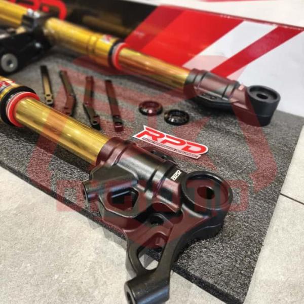 Bottom Shock Depan Upside Down RPD Xmax Kaliper Radial 4P Pitch 100 Disc 298mm