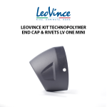 Leovince Cover Knalpot End Cap Cup + Rivets Silencer Lv One Mini 205964VPR