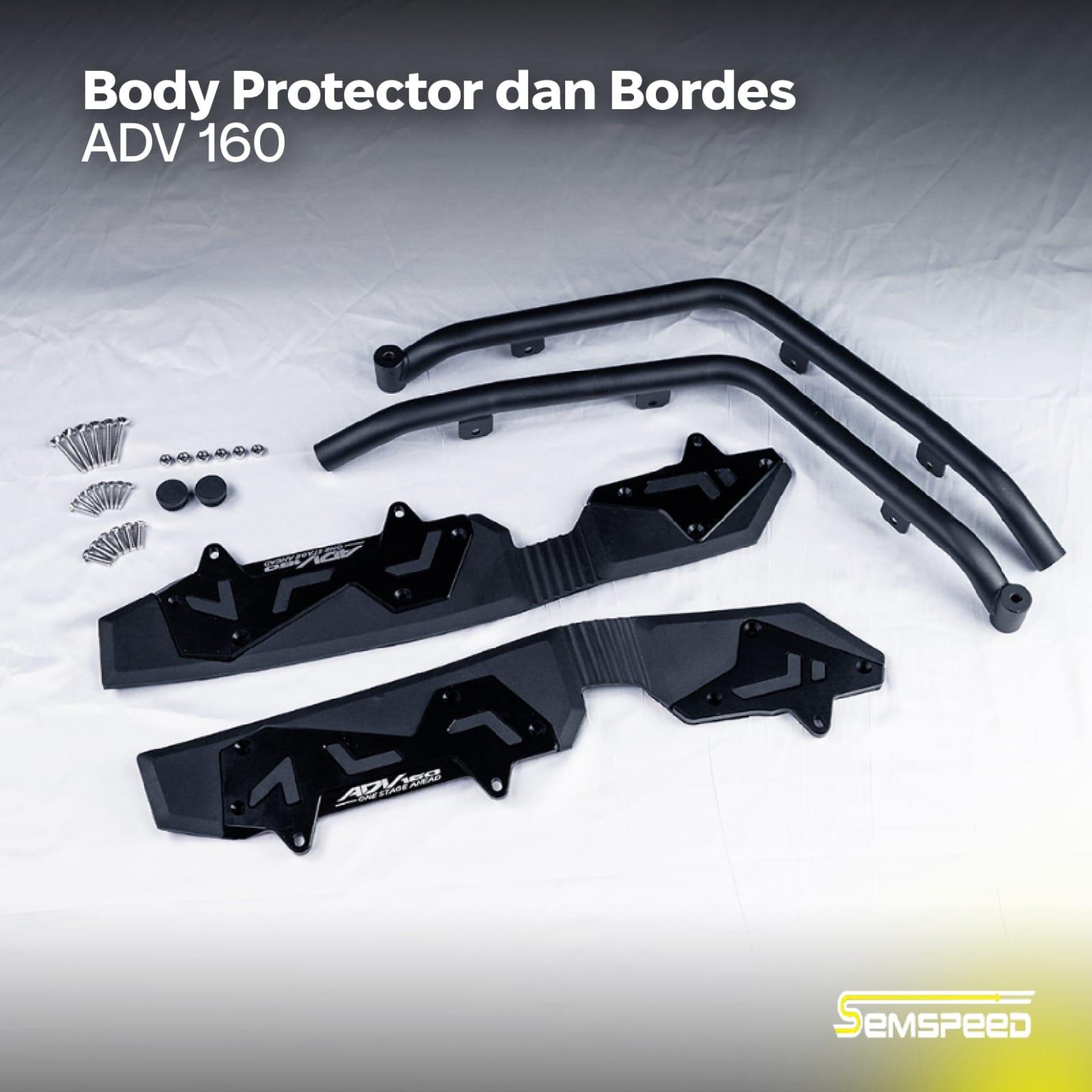 Bordes Boardes Karpet Pijakan Motor + Crashbar Crash Bar Semspeed Xmax Old New Connected ADV PCX 160