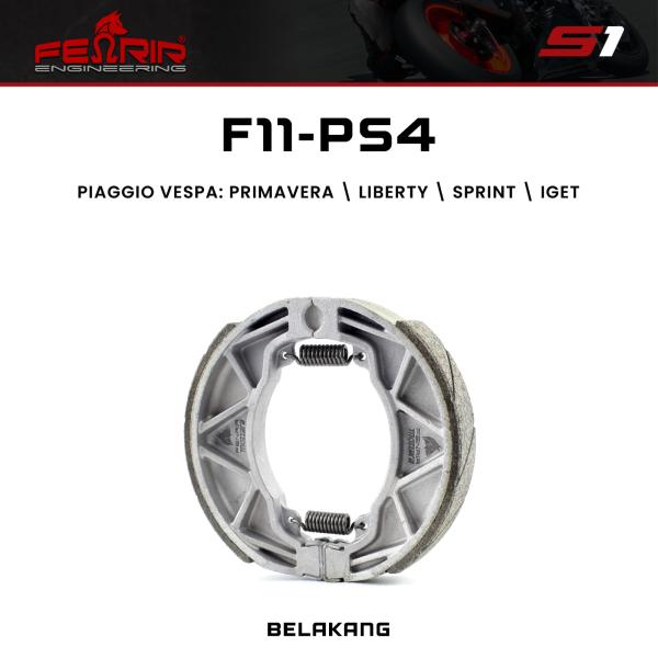 Kampas Rem Belakang Fenrir Tromol Primavera Liberty Sprint F11-PS4