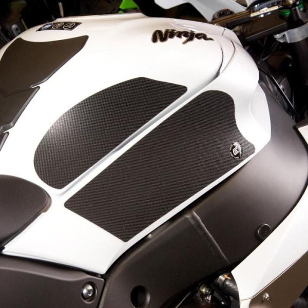Tankpad Eazi Grip Side Kawasaki ZX10R/ZX10RR '16-'24 Tank Grip Black/Clear PRO424