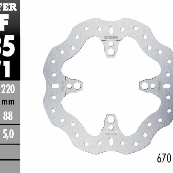 Disc Brake Galfer Fixed Belakang CBR1000 RRR'20 220mm Disc Wave