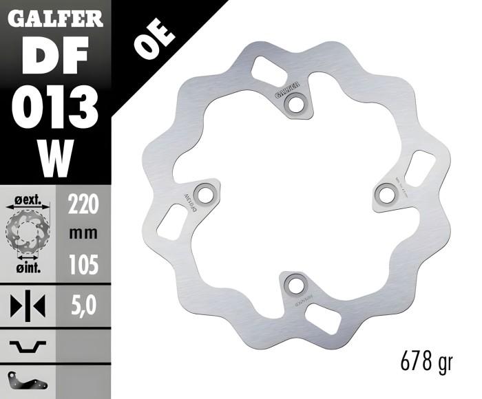 Disc Brake Galfer Fixed Belakang CBR600RR 220mm Disc Wave