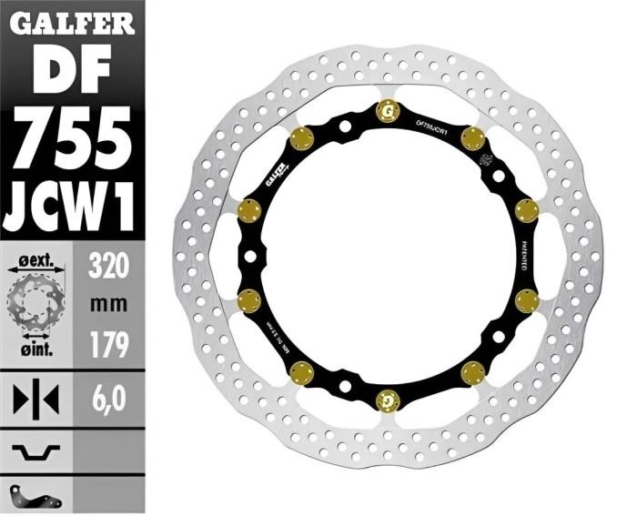 Disc Brake Galfer Floatech Depan Motor Bmw S1000R/RR'18 320mm DiscWave