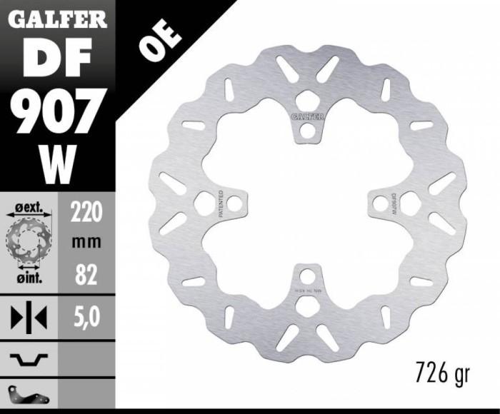 Disc Brake Galfer Fixed Belakang Daytona 675 R 220mm Disc Wave