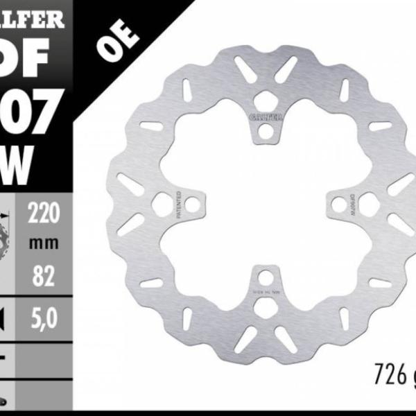Disc Brake Galfer Fixed Belakang Daytona 675 R 220mm Disc Wave