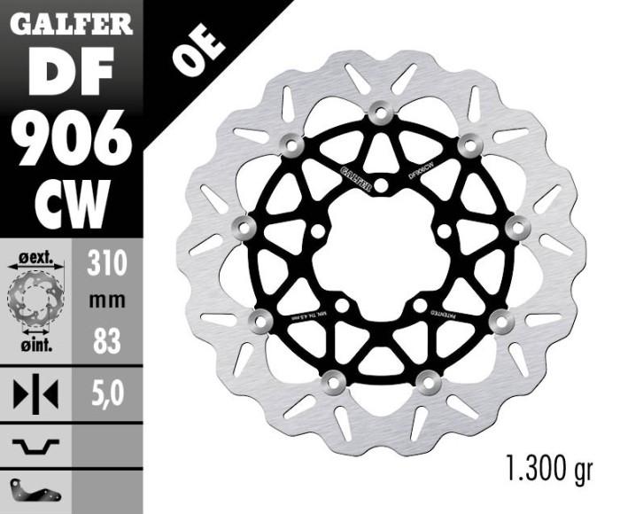Disc Brake Galfer Floating Complete Depan Triumph 309,5mm Disc Wave