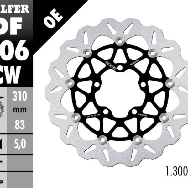 Disc Brake Galfer Floating Complete Depan Triumph 309,5mm Disc Wave