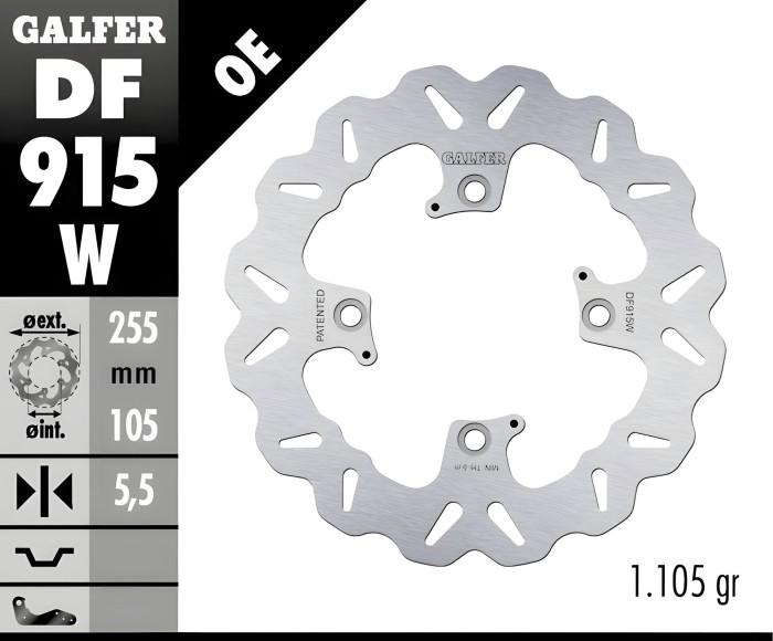 Disc Brake Galfer Fixed Belakang Triumph Scrambler 255mm Disc Wave