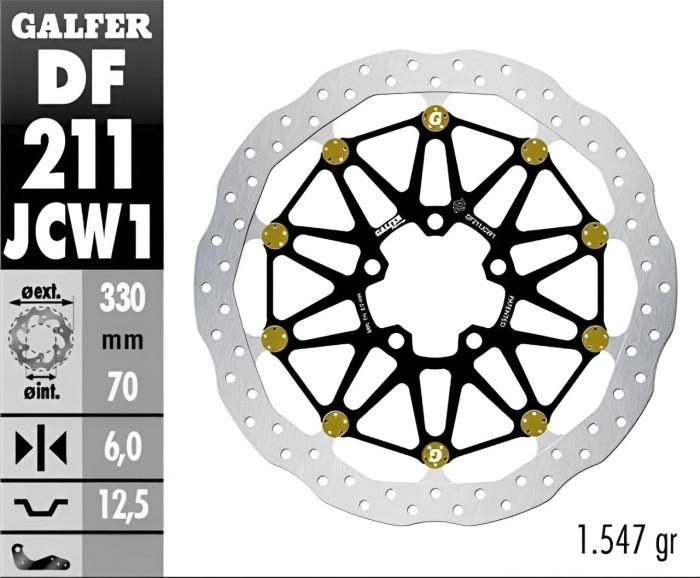 Disc Brake Galfer Floatech Depan ZX10R/RR '18 330mm Disc Wave