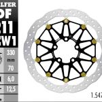 Disc Brake Galfer Floatech Depan ZX10R/RR '18 330mm Disc Wave
