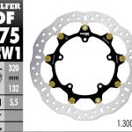 Disc Brake Galfer Floatech Depan R1/R1M/R6 '23 320mm Disc Wave