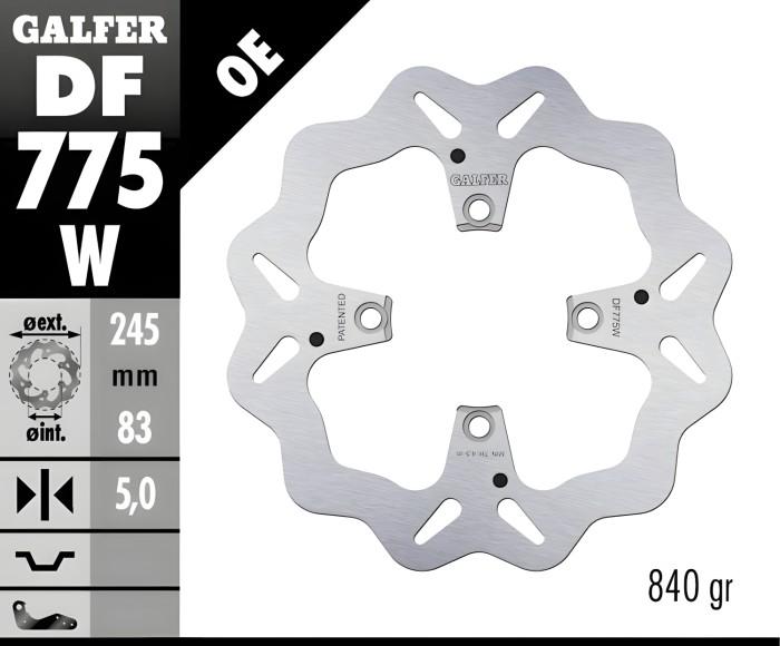 Disc Brake Galfer Fixed Depan Ducati Panigale V4R 245mm Disc Wave