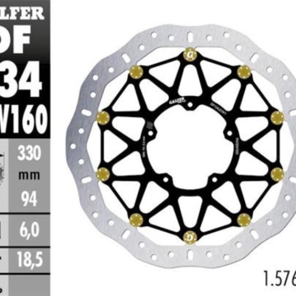 Disc Brake Galfer Floatech Depan CBR1000 RRR/SP 330mm Disc Wave