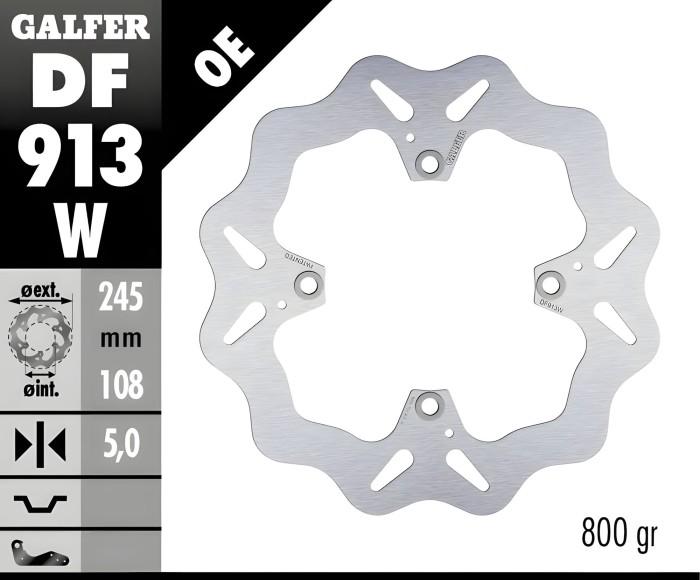 Disc Brake Galfer Fixed Belakang Monster 796/1100 245mm Disc Wave