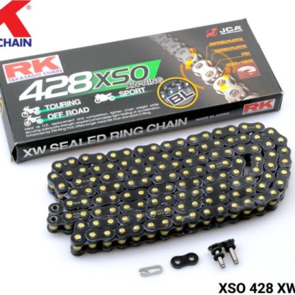 Rantai RK Takasago Chain 428 XSO XW-Ring 130L - Black
