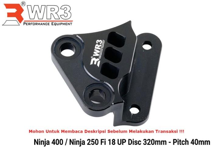 Bracket Braket Kaliper Brembo Depan WR3 Ninja 250 FI New Disc Lebar