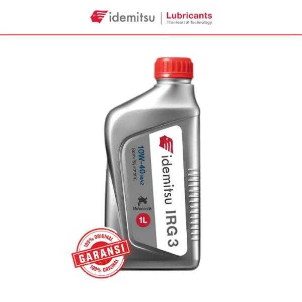 Oli Mesin Motor Idemitsu IRG 3 IRG3 10W40 1L Semi Synthetic Oli Matic 10W-40 JASO MA2