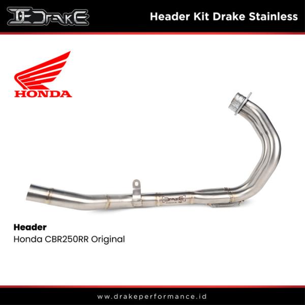 Header Kit Drake Stainless Honda CBR250RR Original