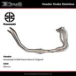 Header Drake Stainless Kawasaki ZX25R Race Mount 60mm Original