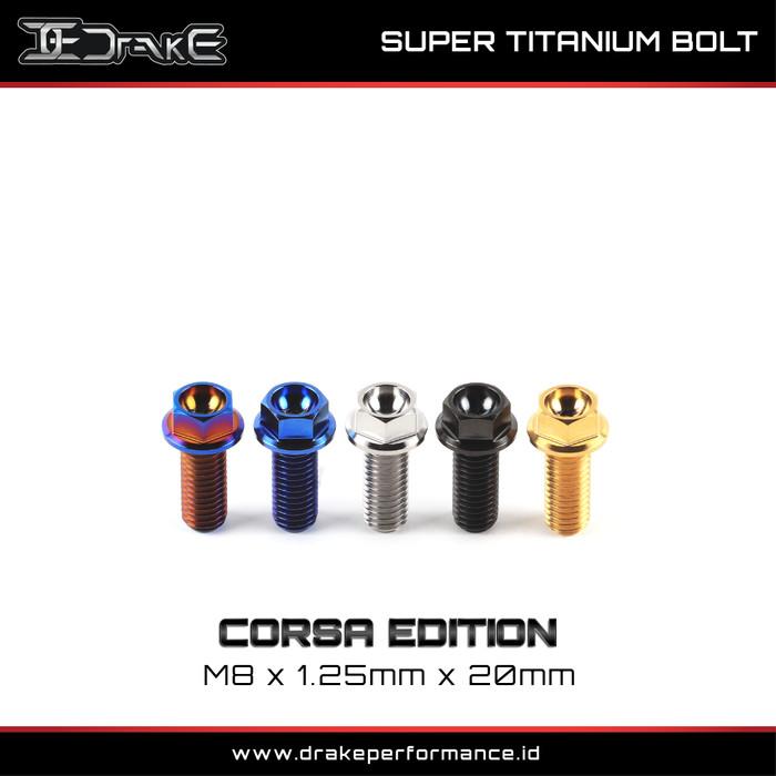 Drake Titanium Baut Corsa Series M8 Universal