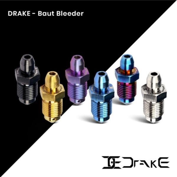 Drake Titanium Baut Bleeder Master Rem/Kaliper Brembo Original