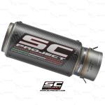 SC Project CR-T Muffler Carbon Knalpot Yamaha R1M With De-cat Link