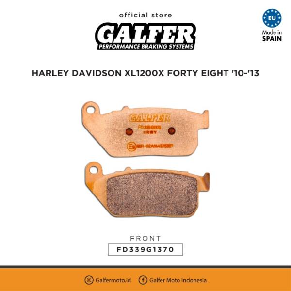Kampas Rem Sintered Galfer Depan Harley Davidson XL 1200 XL 50th Aniversario XL Iron HD XL Sportster FD339G1370