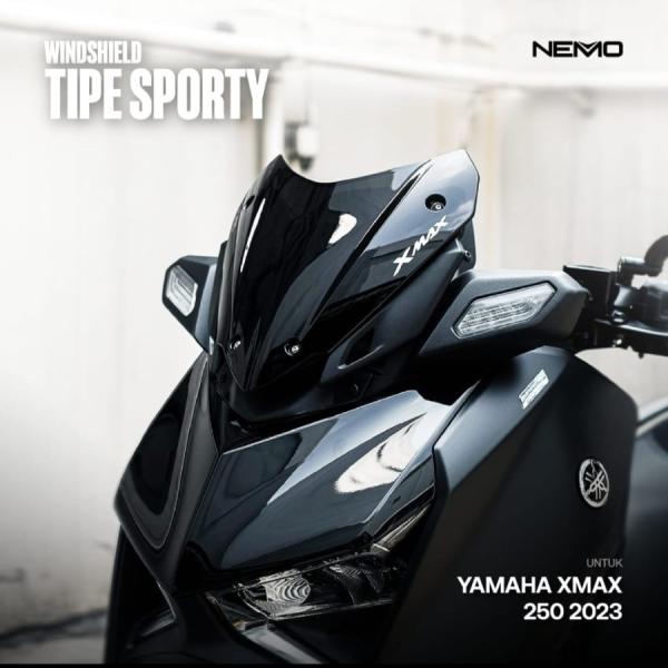 Visor Windshield Wind Shield Nemo Type Sporty / Eropa Xmax New Connected