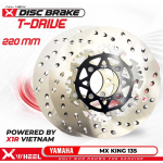 Discbrake Cakram Full Floating XWheel T-Drive Mx 135 220mm Piringan Cakram Depan