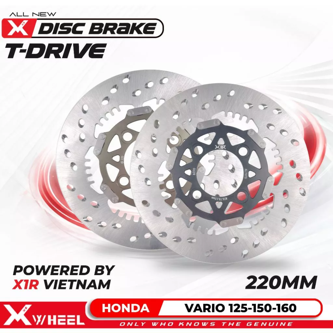 Discbrake Cakram Full Floating XWheel T-Drive Vario 150 220mm Piringan Cakram Depan